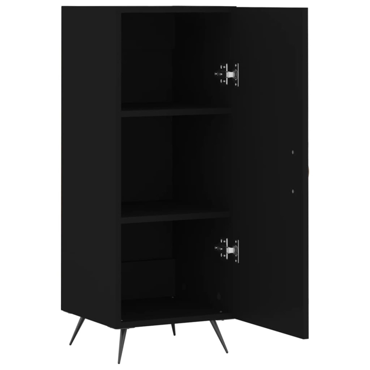 vidaXL Ντουλάπι Μαύρο 34,5 x 34 x 90 εκ. από Επεξεργασμένο Ξύλο