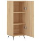 vidaXL Ντουλάπι Sonoma Δρυς 34,5x34x90 εκ. από Επεξεργασμένο Ξύλο