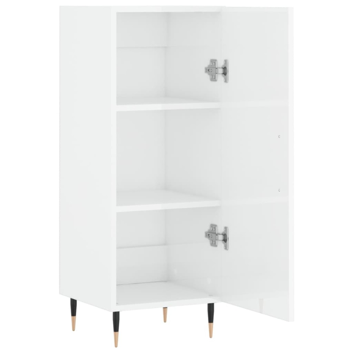 vidaXL Ντουλάπι Γυαλιστερό Λευκό 34,5x34x90 εκ. Επεξεργασμένο Ξύλο