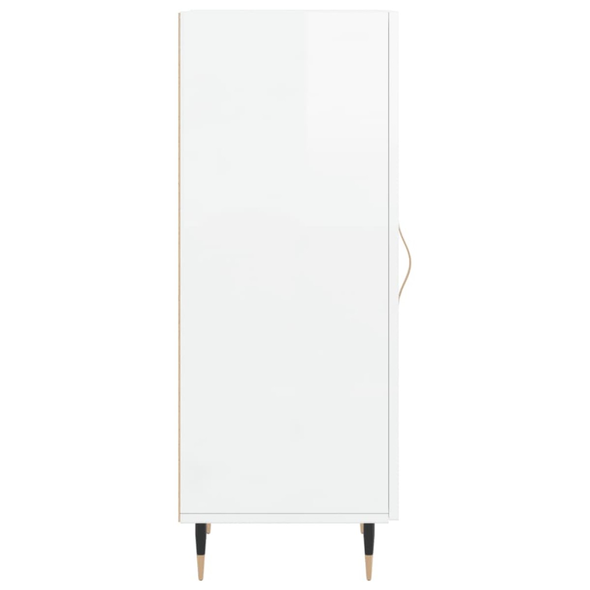 vidaXL Ντουλάπι Γυαλιστερό Λευκό 34,5x34x90 εκ. Επεξεργασμένο Ξύλο