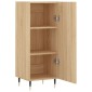 vidaXL Ντουλάπι Sonoma Δρυς 34,5x34x90 εκ. από Επεξεργασμένο Ξύλο