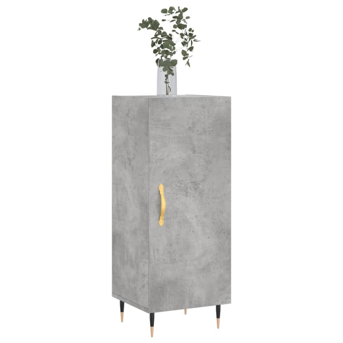 vidaXL Ντουλάπι Γκρι Σκυροδέματος 34,5x34x90 εκ. Επεξεργασμένο Ξύλο