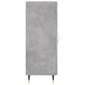 vidaXL Ντουλάπι Γκρι Σκυροδέματος 34,5x34x90 εκ. Επεξεργασμένο Ξύλο