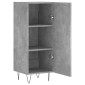 vidaXL Ντουλάπι Γκρι Σκυροδέματος 34,5x34x90 εκ. Επεξεργασμένο Ξύλο