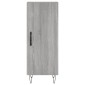 vidaXL Ντουλάπι Γκρι Sonoma 34,5x34x90 εκ. από Επεξεργασμένο Ξύλο