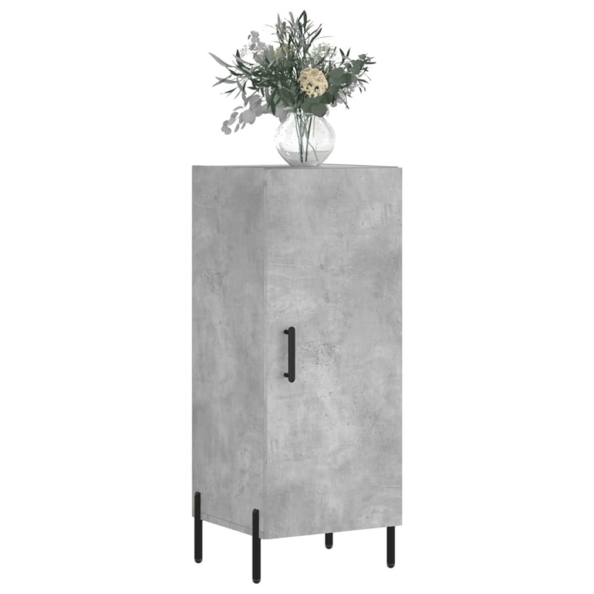 vidaXL Ντουλάπι Γκρι Σκυροδέματος 34,5x34x90 εκ. Επεξεργασμένο Ξύλο