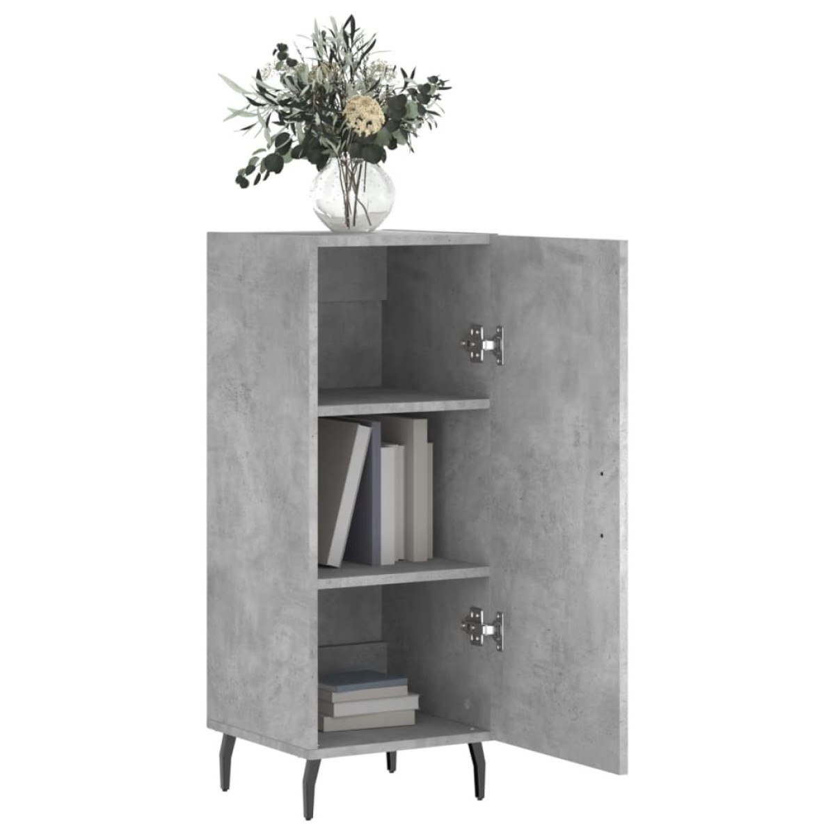 vidaXL Ντουλάπι Γκρι Σκυροδέματος 34,5x34x90 εκ. Επεξεργασμένο Ξύλο