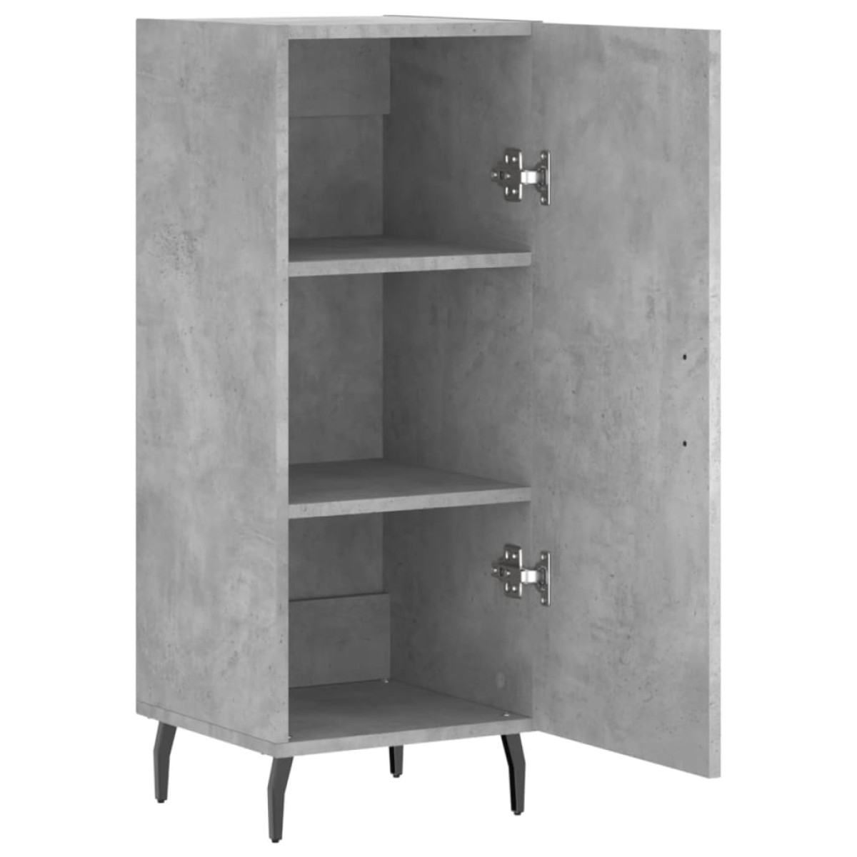 vidaXL Ντουλάπι Γκρι Σκυροδέματος 34,5x34x90 εκ. Επεξεργασμένο Ξύλο