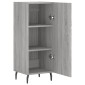 vidaXL Ντουλάπι Γκρι Sonoma 34,5x34x90 εκ. από Επεξεργασμένο Ξύλο