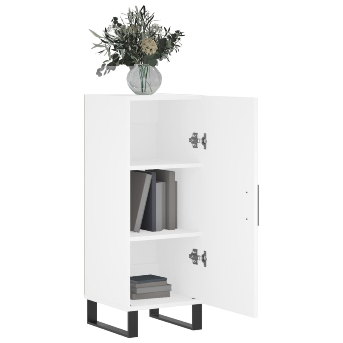 vidaXL Ντουλάπι Λευκό 34,5 x 34 x 90 εκ. από Επεξεργασμένο Ξύλο