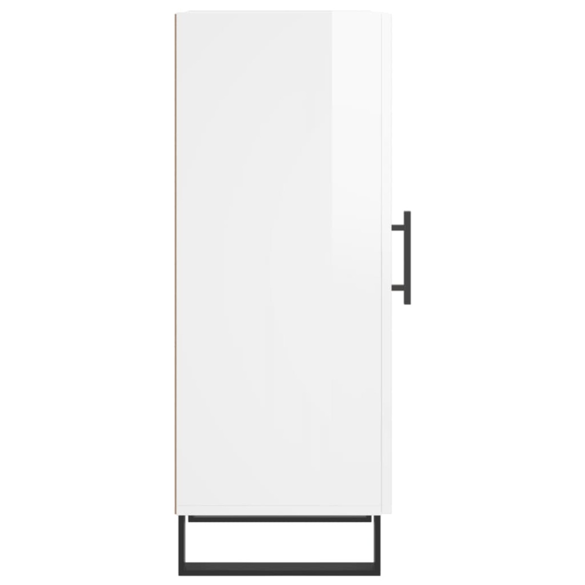 vidaXL Ντουλάπι Γυαλιστερό Λευκό 34,5x34x90 εκ. Επεξεργασμένο Ξύλο
