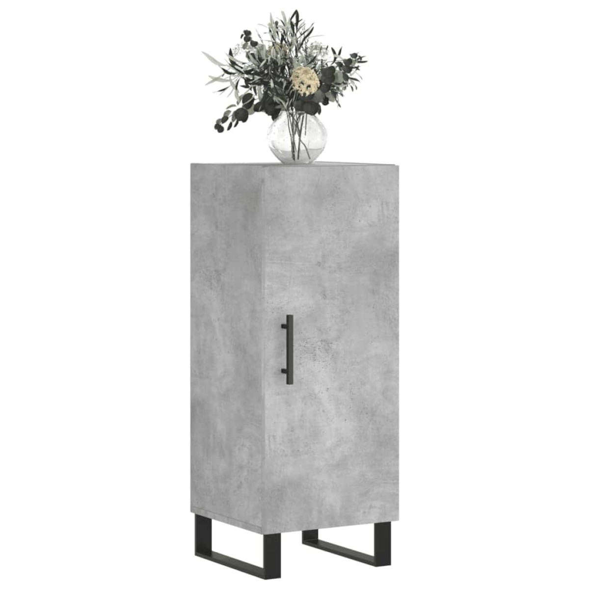 vidaXL Ντουλάπι Γκρι Σκυροδέματος 34,5x34x90 εκ. Επεξεργασμένο Ξύλο