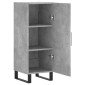 vidaXL Ντουλάπι Γκρι Σκυροδέματος 34,5x34x90 εκ. Επεξεργασμένο Ξύλο