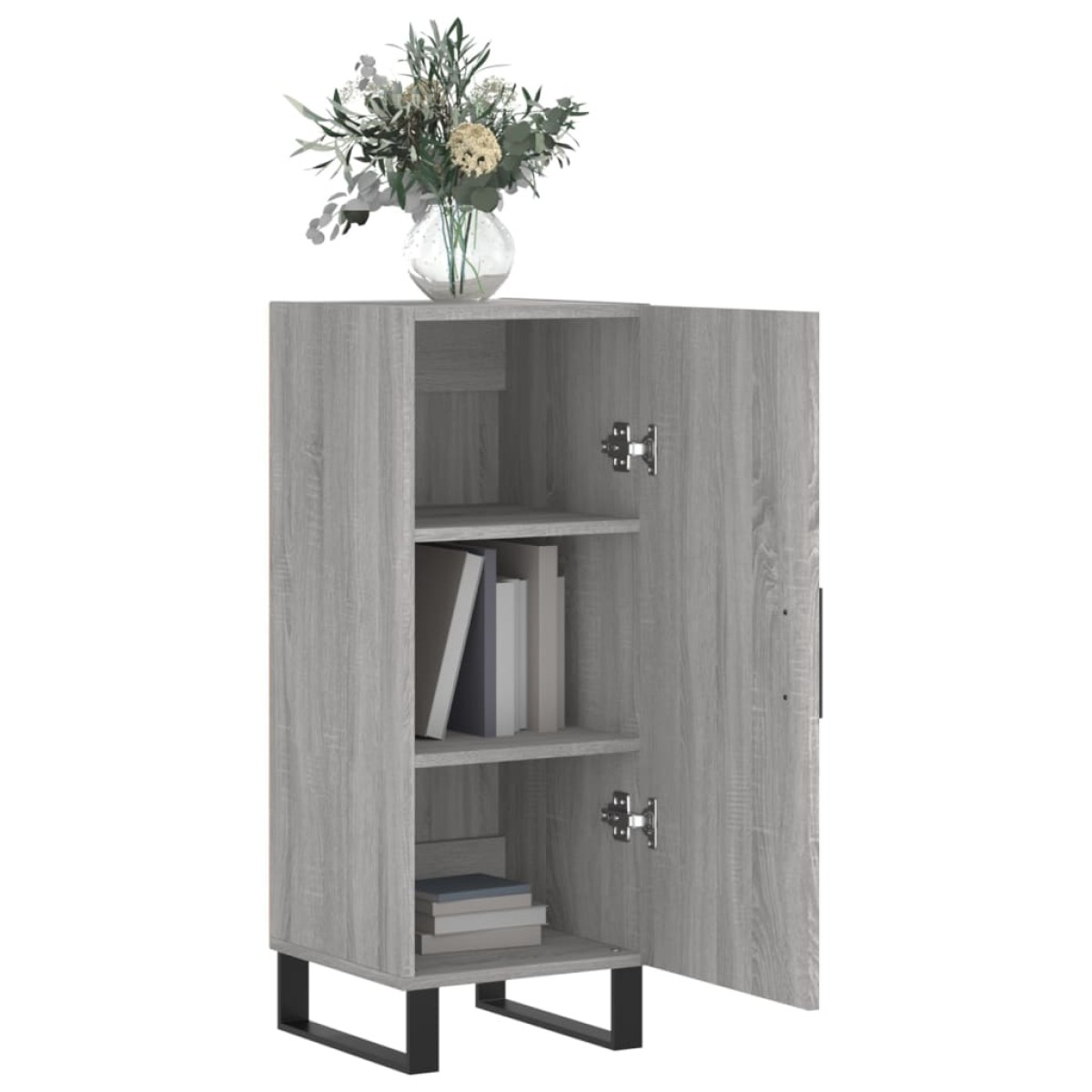 vidaXL Ντουλάπι Γκρι Sonoma 34,5x34x90 εκ. από Επεξεργασμένο Ξύλο