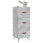 vidaXL Ντουλάπι Γκρι Σκυροδέματος 34,5x34x90 εκ. Επεξεργασμένο Ξύλο