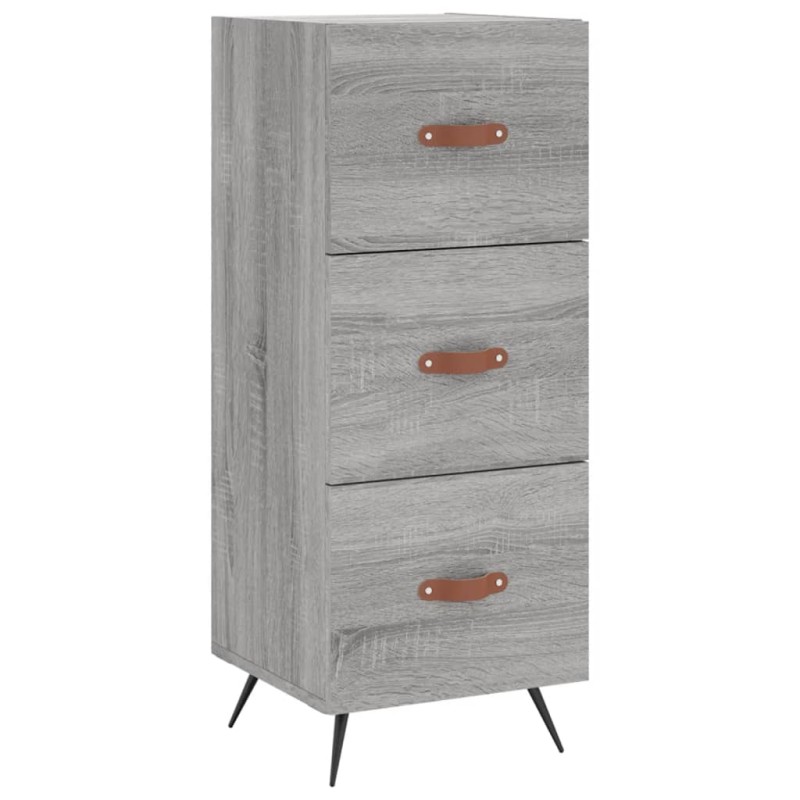 vidaXL Ντουλάπι Γκρι Sonoma 34,5x34x90 εκ. από Επεξεργασμένο Ξύλο