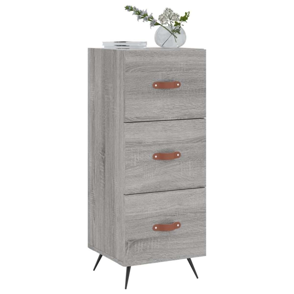 vidaXL Ντουλάπι Γκρι Sonoma 34,5x34x90 εκ. από Επεξεργασμένο Ξύλο