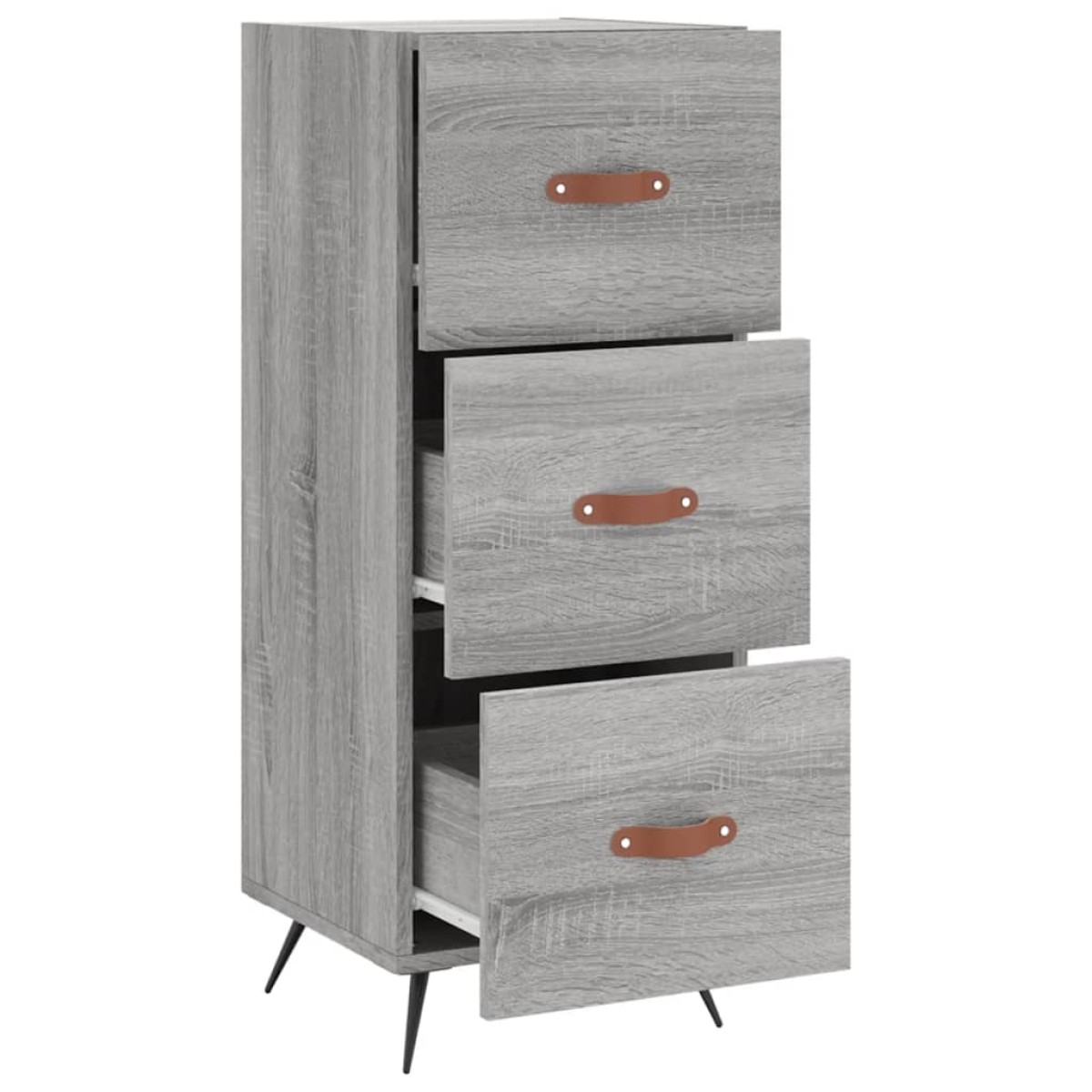 vidaXL Ντουλάπι Γκρι Sonoma 34,5x34x90 εκ. από Επεξεργασμένο Ξύλο