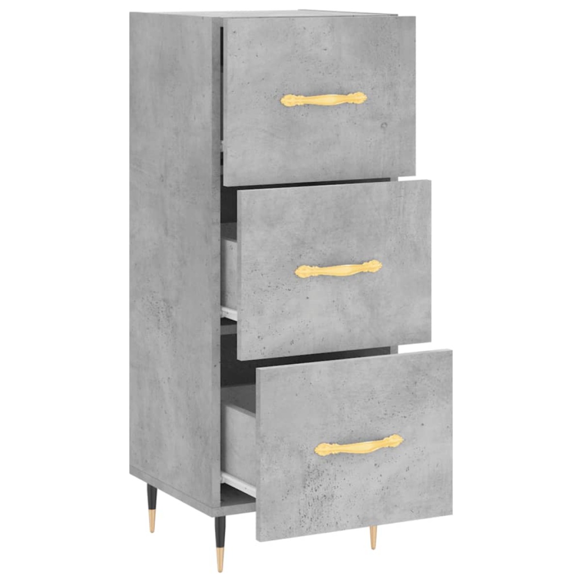 vidaXL Ντουλάπι Γκρι Σκυροδέματος 34,5x34x90 εκ. Επεξεργασμένο Ξύλο