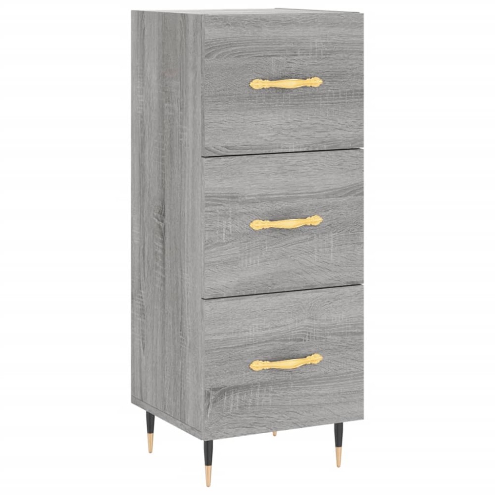 vidaXL Ντουλάπι Γκρι Sonoma 34,5x34x90 εκ. από Επεξεργασμένο Ξύλο