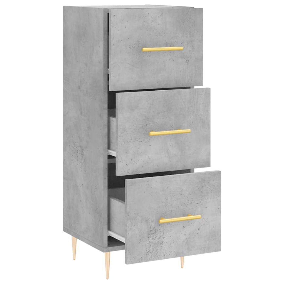 vidaXL Ντουλάπι Γκρι Σκυροδέματος 34,5x34x90 εκ. Επεξεργασμένο Ξύλο