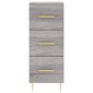 vidaXL Ντουλάπι Γκρι Sonoma 34,5x34x90 εκ. από Επεξεργασμένο Ξύλο