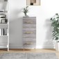 vidaXL Ντουλάπι Γκρι Sonoma 34,5x34x90 εκ. από Επεξεργασμένο Ξύλο