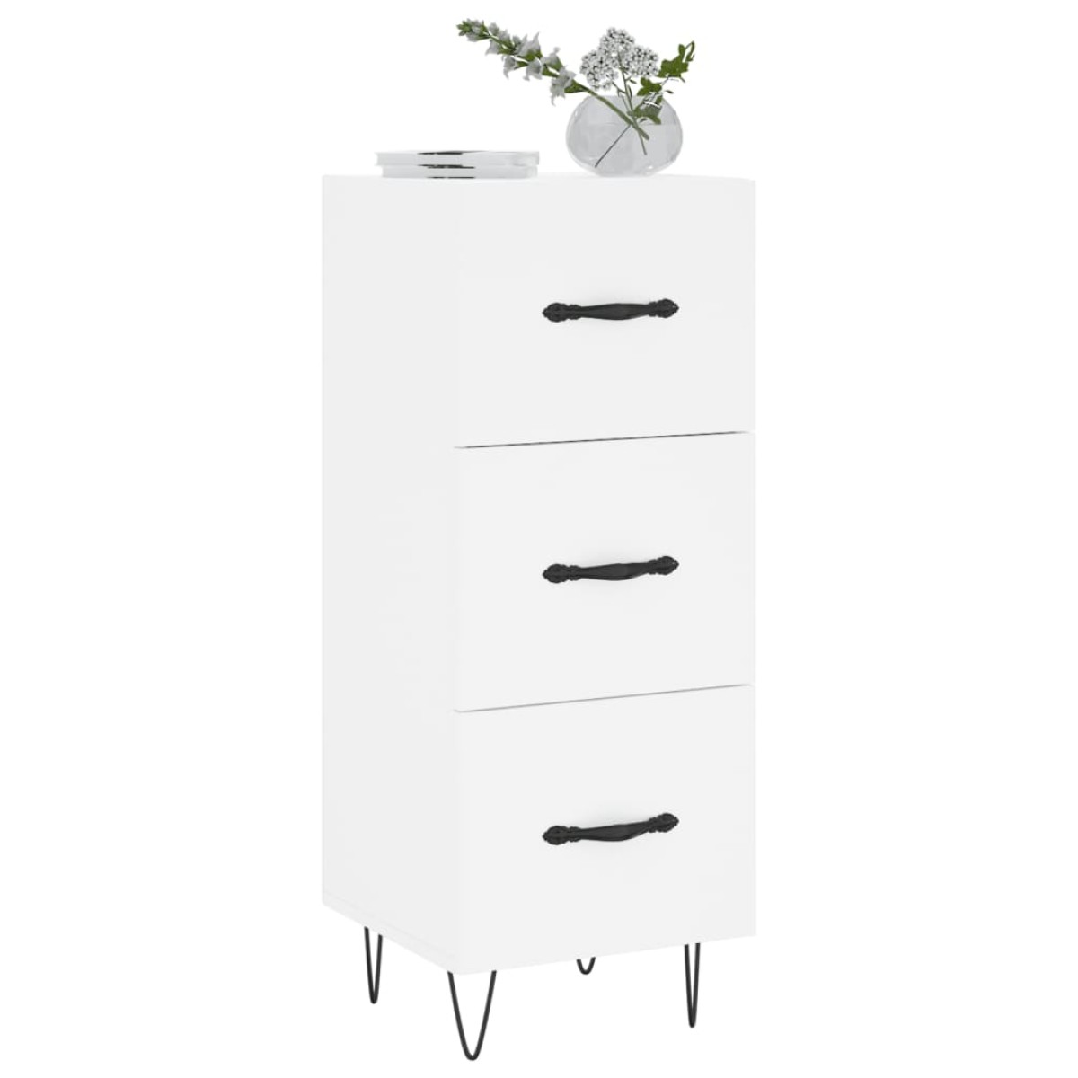 vidaXL Ντουλάπι Λευκό 34,5 x 34 x 90 εκ. από Επεξεργασμένο Ξύλο