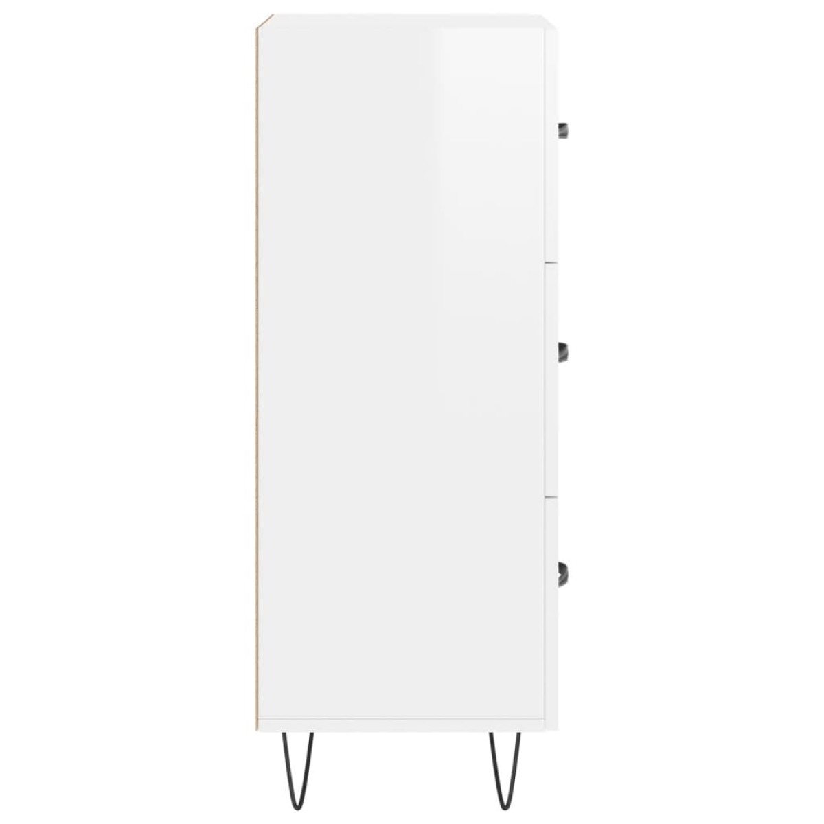 vidaXL Ντουλάπι Γυαλιστερό Λευκό 34,5x34x90 εκ. Επεξεργασμένο Ξύλο