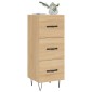 vidaXL Ντουλάπι Sonoma Δρυς 34,5x34x90 εκ. από Επεξεργασμένο Ξύλο
