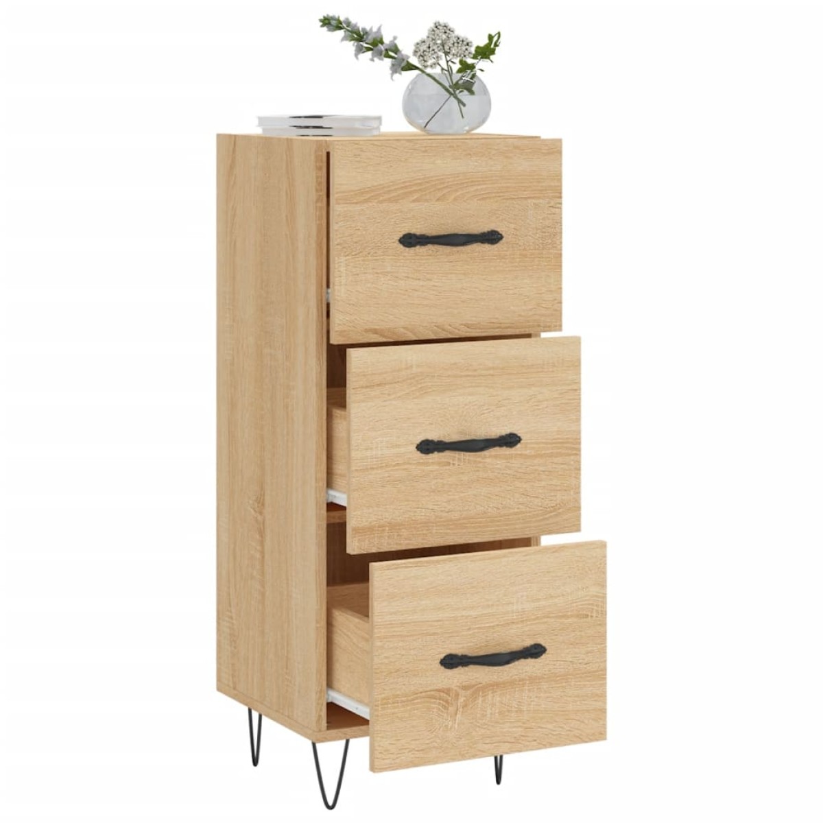 vidaXL Ντουλάπι Sonoma Δρυς 34,5x34x90 εκ. από Επεξεργασμένο Ξύλο