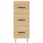 vidaXL Ντουλάπι Sonoma Δρυς 34,5x34x90 εκ. από Επεξεργασμένο Ξύλο