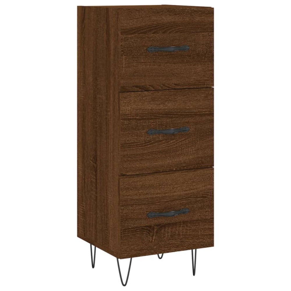 vidaXL Ντουλάπι Καφέ Δρυς 34,5 x 34 x 90 εκ. Επεξεργασμένο Ξύλο