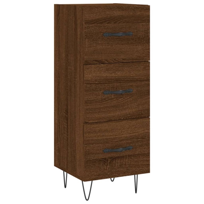 vidaXL Ντουλάπι Καφέ Δρυς 34,5 x 34 x 90 εκ. Επεξεργασμένο Ξύλο