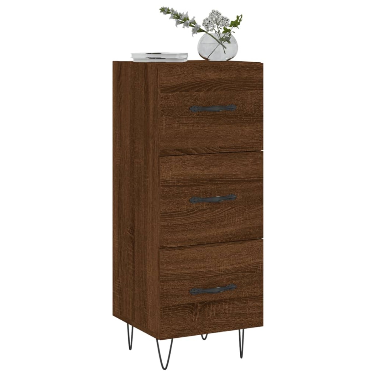 vidaXL Ντουλάπι Καφέ Δρυς 34,5 x 34 x 90 εκ. Επεξεργασμένο Ξύλο