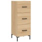 vidaXL Ντουλάπι Sonoma Δρυς 34,5x34x90 εκ. από Επεξεργασμένο Ξύλο
