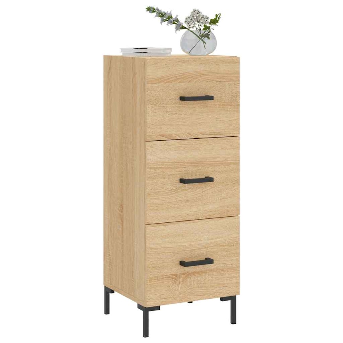 vidaXL Ντουλάπι Sonoma Δρυς 34,5x34x90 εκ. από Επεξεργασμένο Ξύλο
