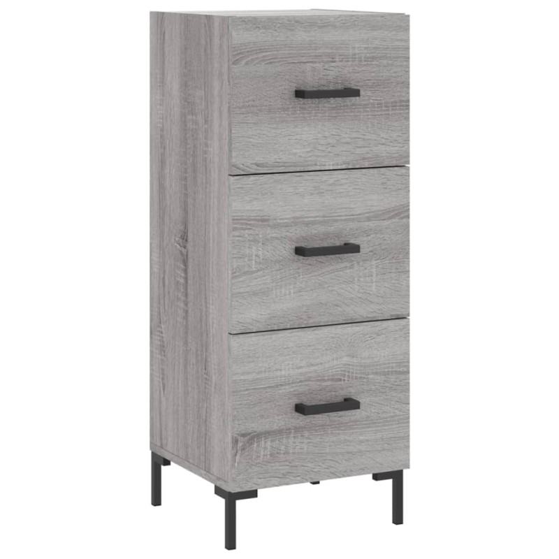 vidaXL Ντουλάπι Γκρι Sonoma 34,5x34x90 εκ. από Επεξεργασμένο Ξύλο