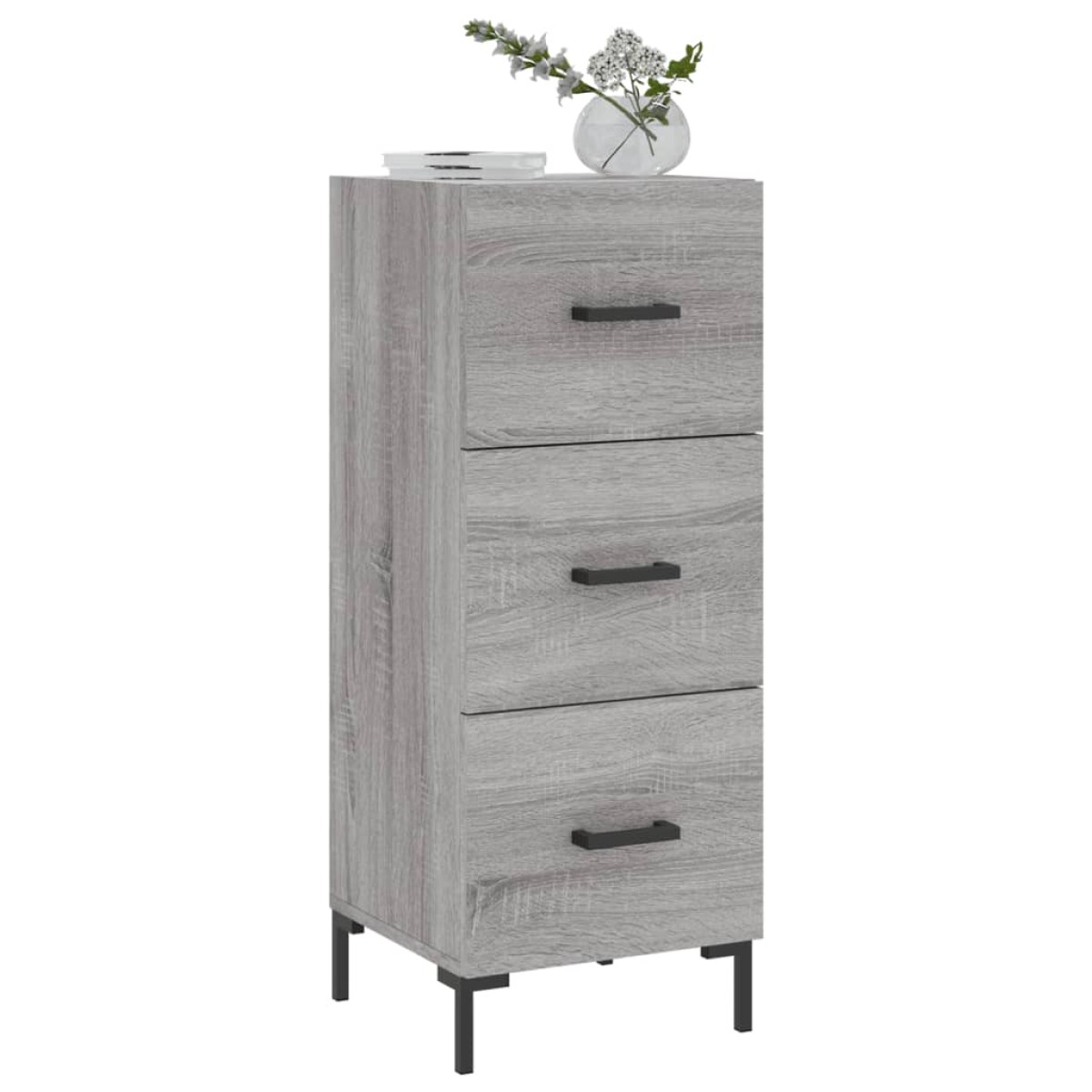 vidaXL Ντουλάπι Γκρι Sonoma 34,5x34x90 εκ. από Επεξεργασμένο Ξύλο
