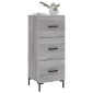 vidaXL Ντουλάπι Γκρι Sonoma 34,5x34x90 εκ. από Επεξεργασμένο Ξύλο