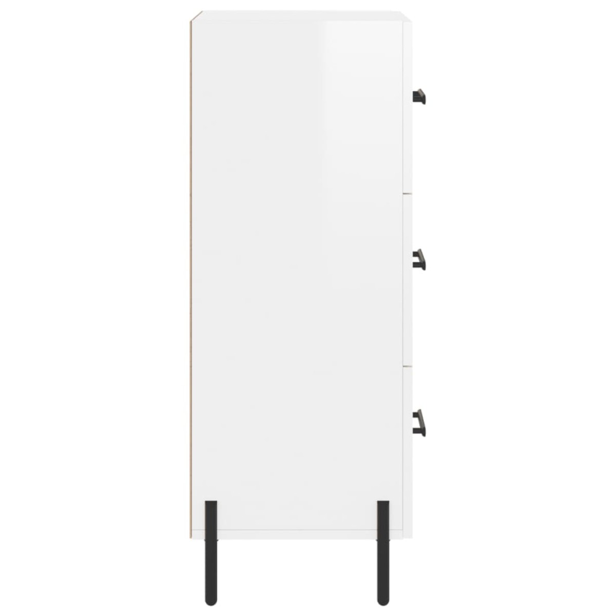 vidaXL Ντουλάπι Γυαλιστερό Λευκό 34,5x34x90 εκ. Επεξεργασμένο Ξύλο