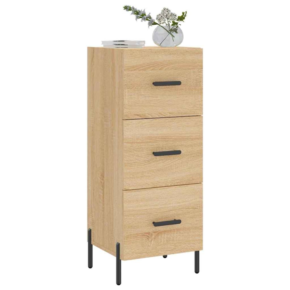 vidaXL Ντουλάπι Sonoma Δρυς 34,5x34x90 εκ. από Επεξεργασμένο Ξύλο