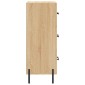 vidaXL Ντουλάπι Sonoma Δρυς 34,5x34x90 εκ. από Επεξεργασμένο Ξύλο