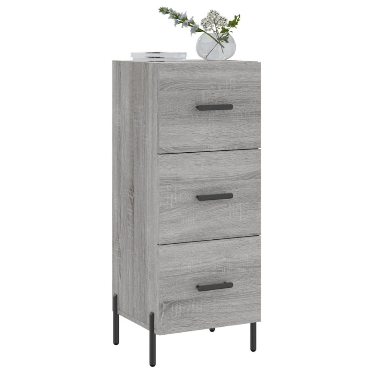vidaXL Ντουλάπι Γκρι Sonoma 34,5x34x90 εκ. από Επεξεργασμένο Ξύλο