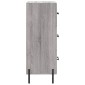 vidaXL Ντουλάπι Γκρι Sonoma 34,5x34x90 εκ. από Επεξεργασμένο Ξύλο
