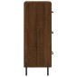 vidaXL Ντουλάπι Καφέ Δρυς 34,5 x 34 x 90 εκ. Επεξεργασμένο Ξύλο