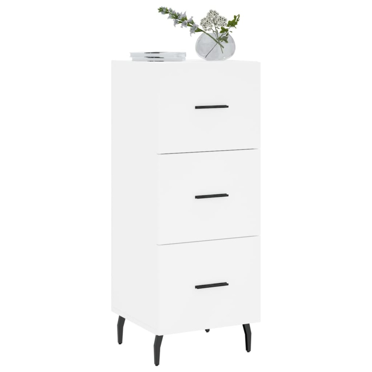 vidaXL Ντουλάπι Λευκό 34,5 x 34 x 90 εκ. από Επεξεργασμένο Ξύλο