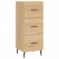 vidaXL Ντουλάπι Sonoma Δρυς 34,5x34x90 εκ. από Επεξεργασμένο Ξύλο