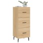 vidaXL Ντουλάπι Sonoma Δρυς 34,5x34x90 εκ. από Επεξεργασμένο Ξύλο