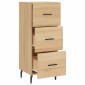 vidaXL Ντουλάπι Sonoma Δρυς 34,5x34x90 εκ. από Επεξεργασμένο Ξύλο